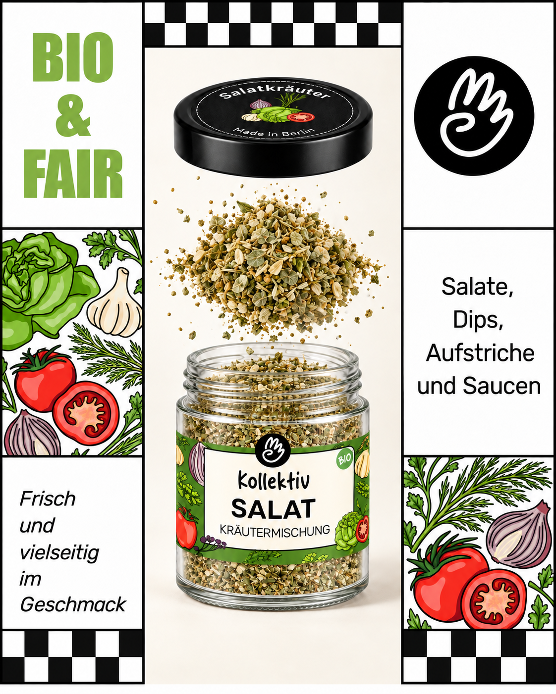 Kräuter Mix Salat Ansicht 2